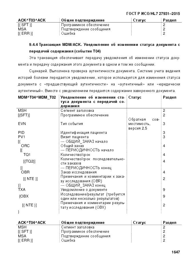 ГОСТ Р ИСО/HL 7 27931-2015, страница 1654